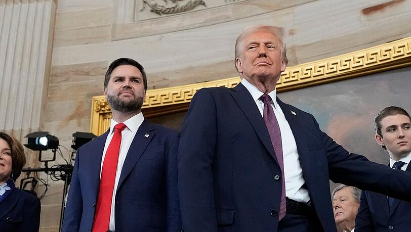 JD Vance (links) und Donald Trump bei der Amtseinführung in Washington D.C.