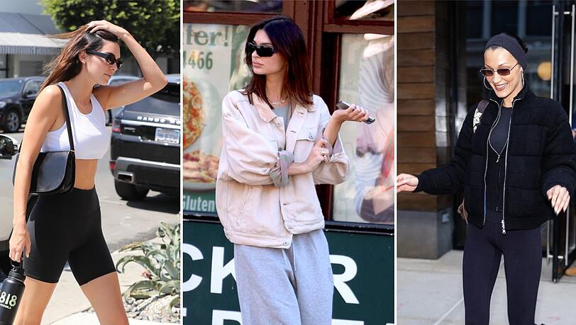 It-Girls wie Kendall Jenner, Emily Ratajkowski und Bella Hadid haben den Athleisure-Wear-Trend bereits fest in ihren Alltag integriert.