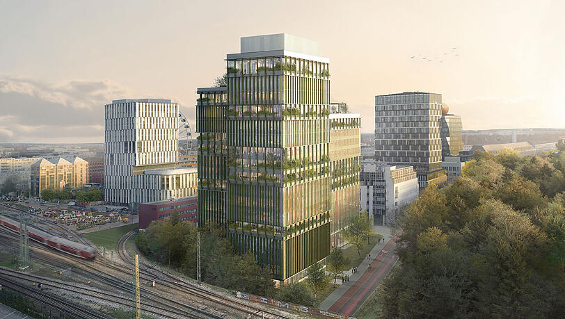 Der Momenturm in der Rosenheimer Straße 139. Ab Ende 2028 wird hier Generali Deutschland hier seine Konzernzentrale haben.