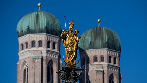 Die M&uuml;nchner Mariens&auml;ule wurde im 17. Jahrhundert eingeweiht. (Archivbild)