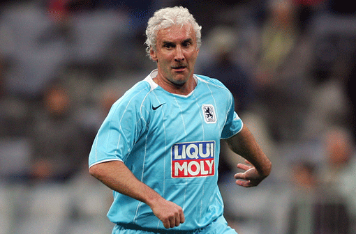 Rudi Völler 2005 im Nostalgiederby des TSV 1860 gegen den FC Bayern.