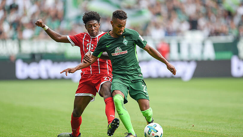 DAVID ALABA NOTE 4
Der Österreicher zeigte auf der linken Abwehrseite wieder seine Offensivqualitäten: Satter Distanzschuss, den Pavlenka parierte (25.). Voriges Jahr traf er in Bremen per Freistoß, diesmal auch bei seinen Flanken nach Vorstößen zu unpräzise.