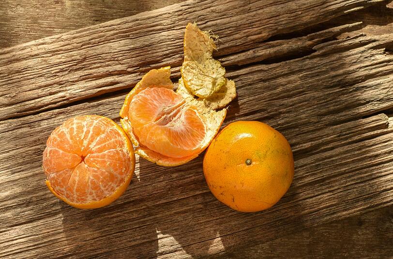 Mandarinen schälen wir meist mit den Fingern. Dabei kann man sofort erkennen, ob sie vielleicht bereits ein paar Tage länger liegen. Reife Früchte lassen sich leicht schälen, fühlt es sich eher an, als wäre das Fruchtfleisch im Inneren zu klein für die Schale, so ist die Mandarine bereits älter und vielleicht nicht mehr ganz so frisch. Mandarinen schälen wir meist mit den Fingern. Dabei kann man sofort erkennen, ob sie vielleicht bereits ein paar Tage länger liegen. Reife Früchte lassen sich leicht schälen, fühlt es sich eher an, als wäre das Fruchtfleisch im Inneren zu klein für die Schale, so ist die Mandarine bereits älter und vielleicht nicht mehr ganz so frisch.