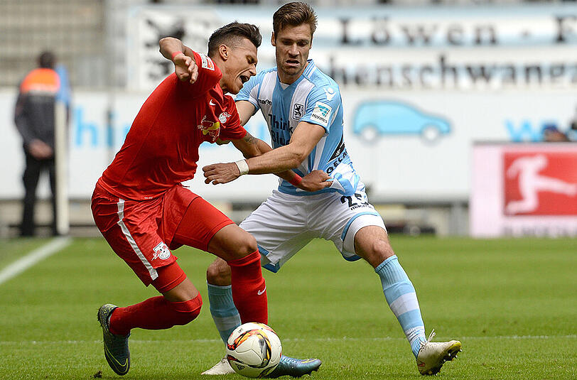Gut gekämpft: Gary Kagelmacher und seine Kollegen holten gegen RB Leipzig zumindest ein 2:2.