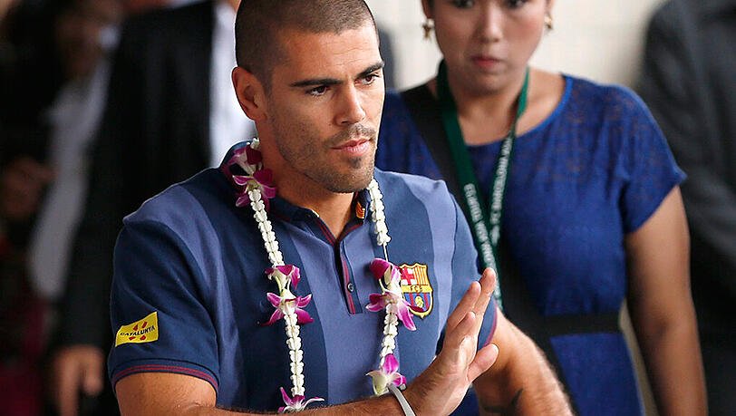Victor Valdes bestritt zwischen 2002 und 2014 387 Liga-Spiele für Barcelona Victor Valdes bestritt zwischen 2002 und 2014 387 Liga-Spiele für Barcelona