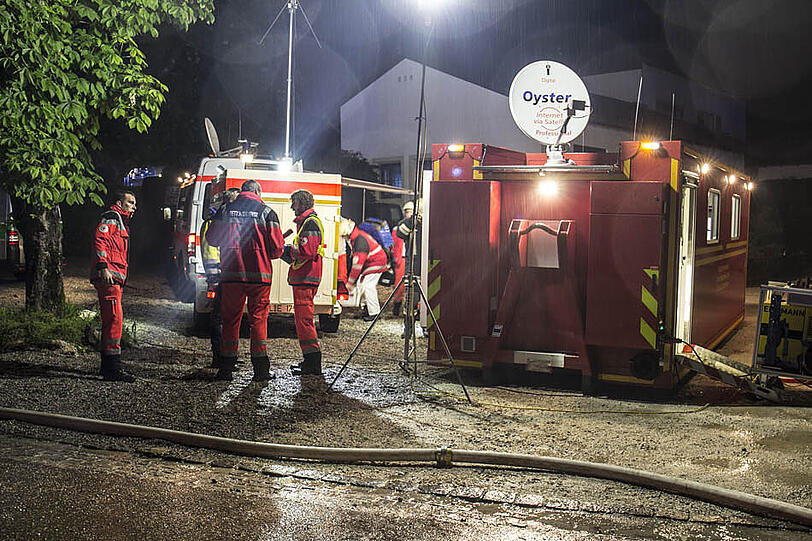 Die Bilder vom Großbrand des Gästehauses im Landkreis Berchtesgadener Land.