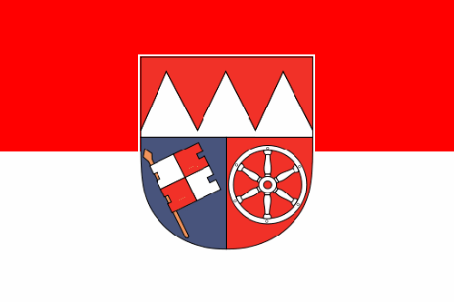 Das Wappen des Regierungsbezirks Unterfranken.