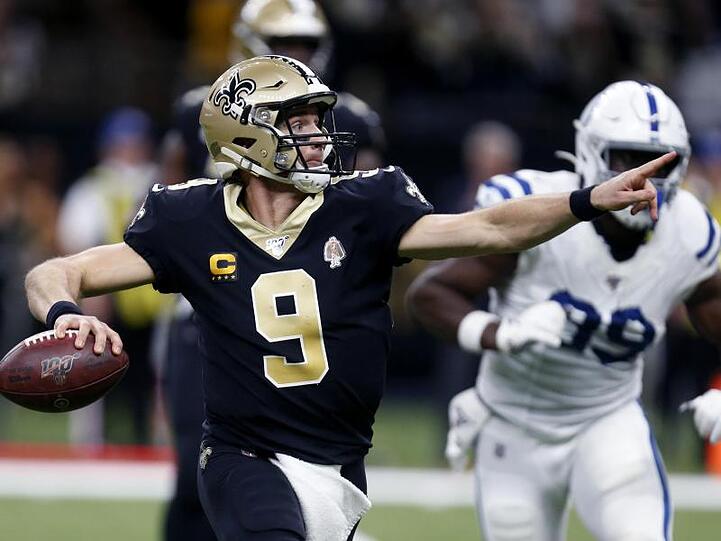 Drew Brees von den New Orleans Saints stellte einen neuen Touchdown-Rekord auf.