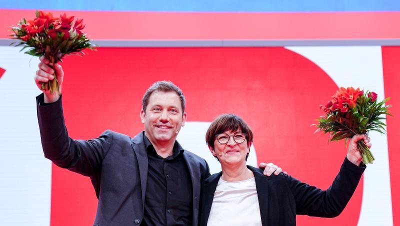 Neues Führungs-Duo der SPD: Lars Klingbeil und Saskia Esken.