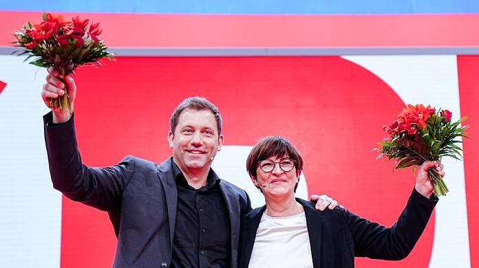 Neues Führungs-Duo der SPD: Lars Klingbeil und Saskia Esken.