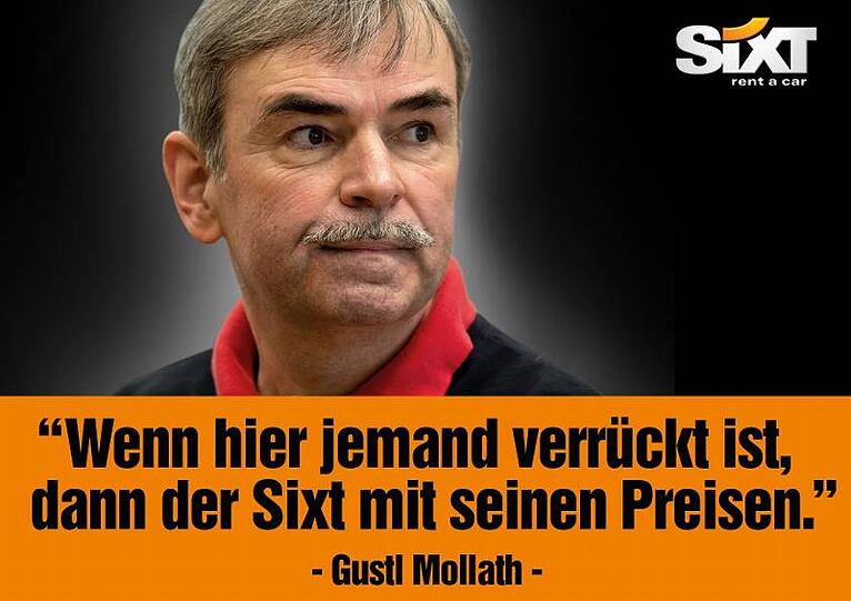 Sixt-Werbung mit dem aus der Psychiatrie entlassenen Gustl Mollath