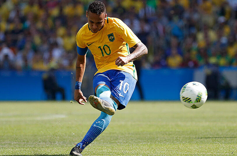 Erzielte das schnellste Tor der Olympia-Geschichte: Brasiliens Superstar Neymar.