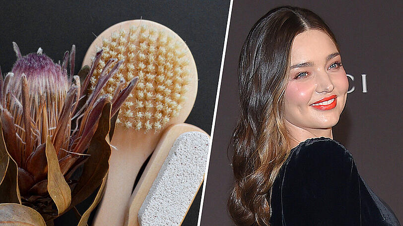 Model Miranda Kerr greift regelmäßig zur Körperbürste