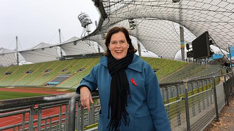 Sport-Bürgermeisterin Verena Dietl nennt das Grünwalder Stadion ihren Lieblingsort in München, dieses Foto entstand aber im Olympiastadion.