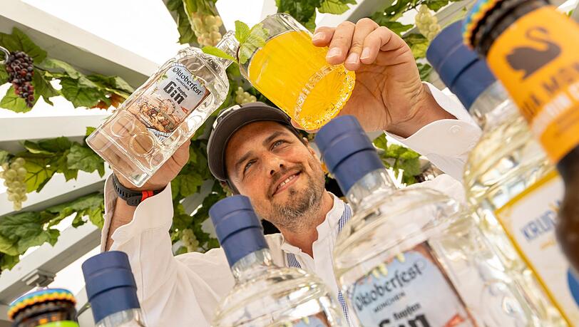 Nicht nur Bier auf der Wiesn: Es gibt auf offiziellen Oktoberfest-Gin.