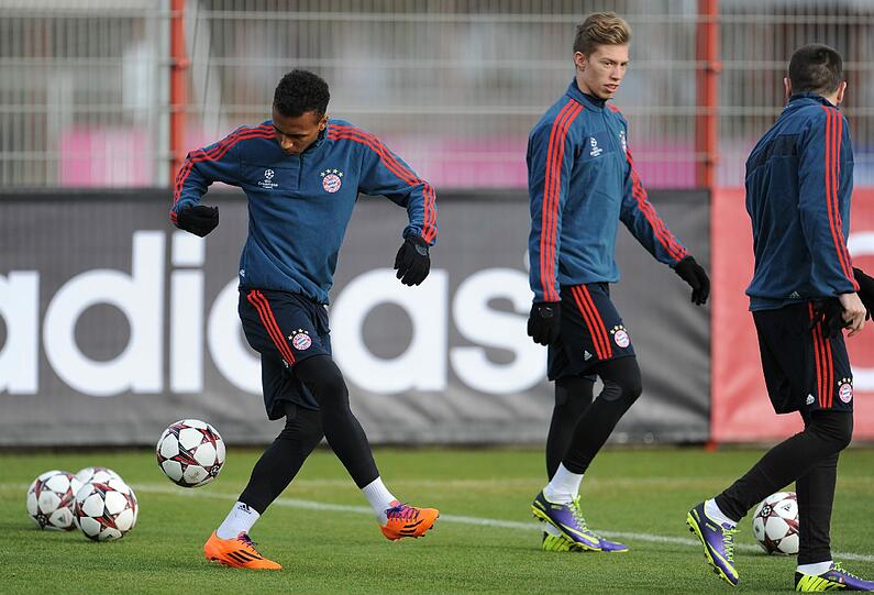 Der FC Bayern trainiert vor dem Spiel gegen Manchester City - die Bilder