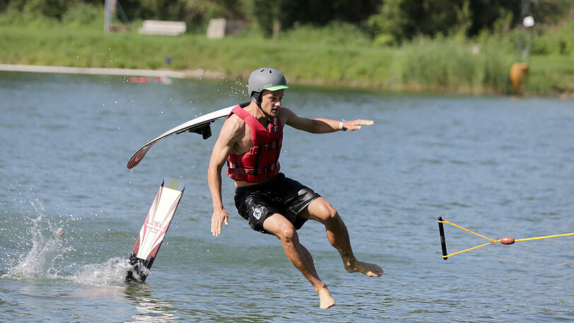 Eric Weeger wagt den Sprung.