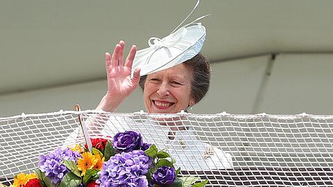 Prinzessin Anne beim Epsom Derby.