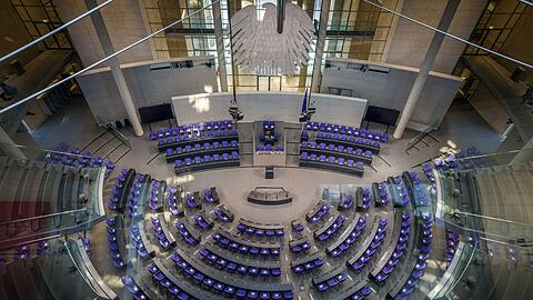 Der Plenarsaal des Deutschen Bundestages.