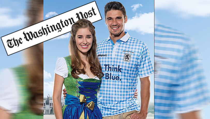 Weltweit bekannt: Das Löwen-Wiesn-Madl Isabell und Christoph Schindler präsentieren das neue Wiesn-Trikot. Weltweit bekannt: Das Löwen-Wiesn-Madl Isabell und Christoph Schindler präsentieren das neue Wiesn-Trikot.