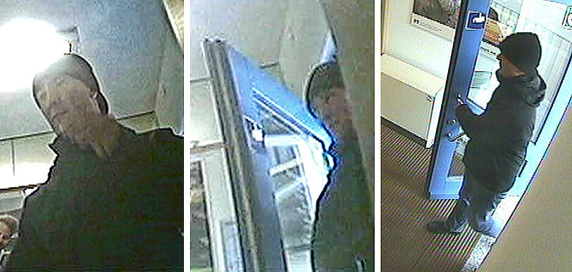 Bilder der Überwachungskamera vom bislang letzten Überfall in Rudelzhausen.