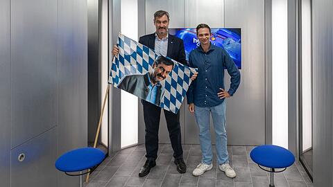 Markus Söder und Fabian Köster (r.) im neuen Format "heute show extra - Next Stop Köster".