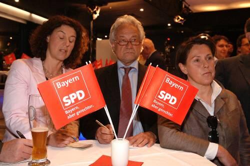 Loser-Laune bei der SPD: Brigitte Meier, Wolfgang Kreissl-Dörfler und Adelheid Rupp.