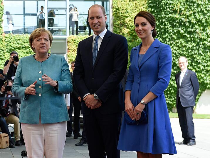Die britischen Royals bei der Ankunft in Berlin