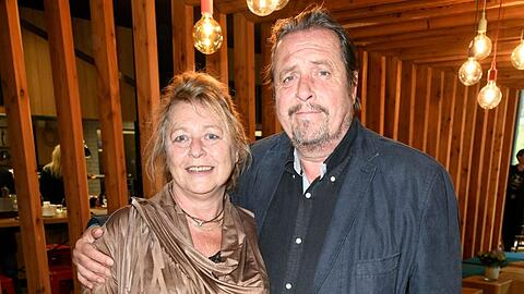 Erschlankt: Andreas Giebel und Frau Karin.