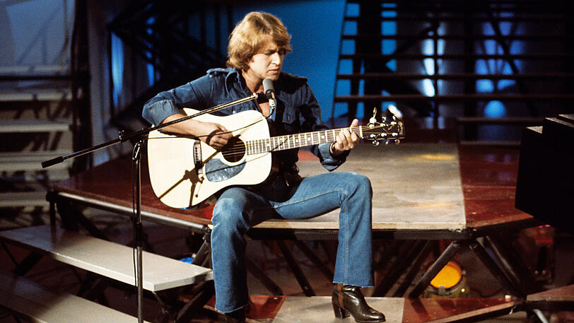 Peter Maffay in der ZDF-Hitparade in den 1970ern.