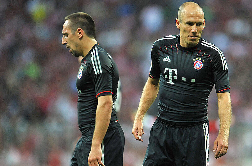 Der Franzose Franck Ribéry (links) und der Niederländer Arjen Robben.