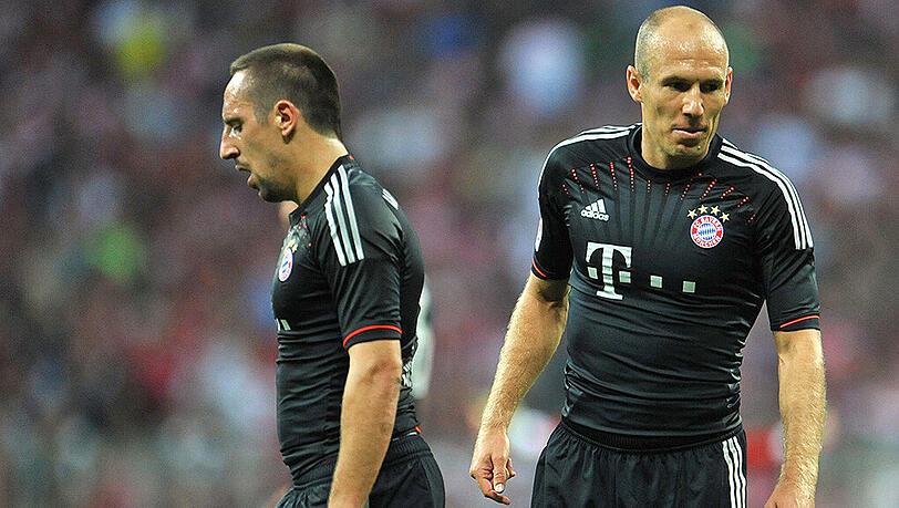 Der Franzose Franck Ribéry (links) und der Niederländer Arjen Robben. Der Franzose Franck Ribéry (links) und der Niederländer Arjen Robben.
