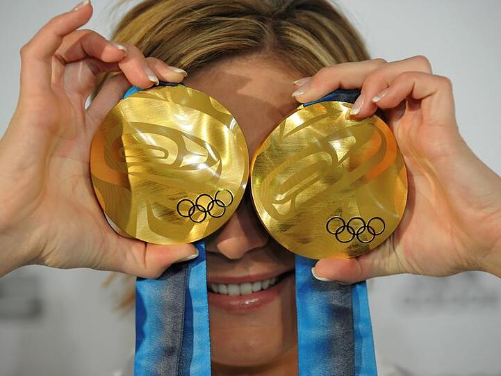 Deutschlands Darling: Maria Riesch, die Doppel-Olympiasiegerin der Spiele 2010 im kanadischen Vancouver.
