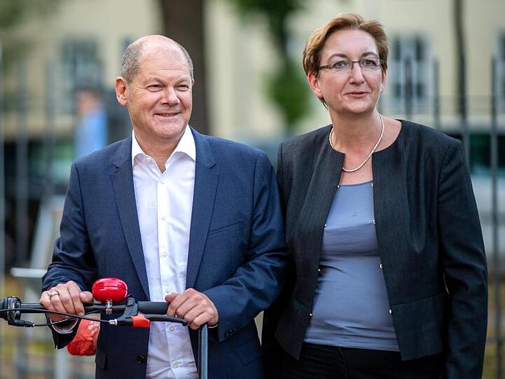 Kandidatenduo für den SPD-Vorsitz: Olaf Scholz und Klara Geywitz.