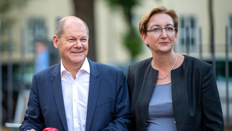 Kandidatenduo für den SPD-Vorsitz: Olaf Scholz und Klara Geywitz. Kandidatenduo für den SPD-Vorsitz: Olaf Scholz und Klara Geywitz.