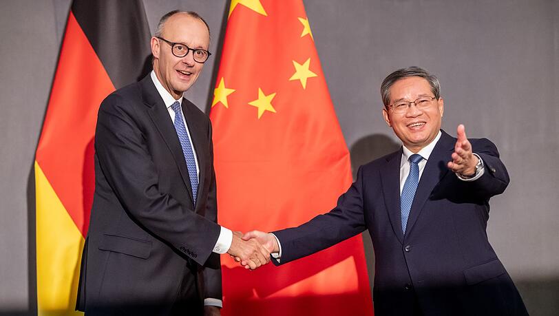 Den chinesischen Ministerpr&auml;sidenten Li hat Merz schon getroffen, am Mittwoch steht sein erstes pers&ouml;nliches Gespr&auml;ch mit Pr&auml;sident Xi in Peking an. (Archivbild)