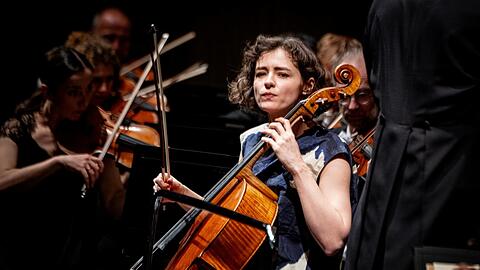 Die Cellistin Anastasia Kobekina.