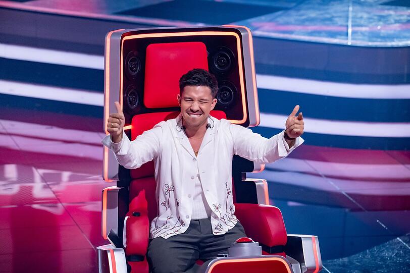 Nico Santos war der einzige Coach, der für Melissa Khalaj drückte. Nico Santos war der einzige Coach, der für Melissa Khalaj drückte.