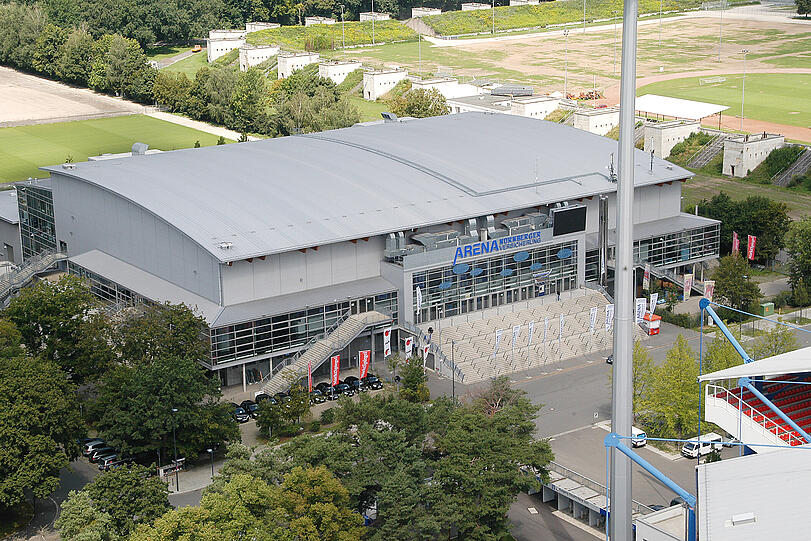 Wurde vor zehn Jahren eröffnet und fasst bis zu 11.000 Besucher: die Arena Nürnberger Versicherungen.