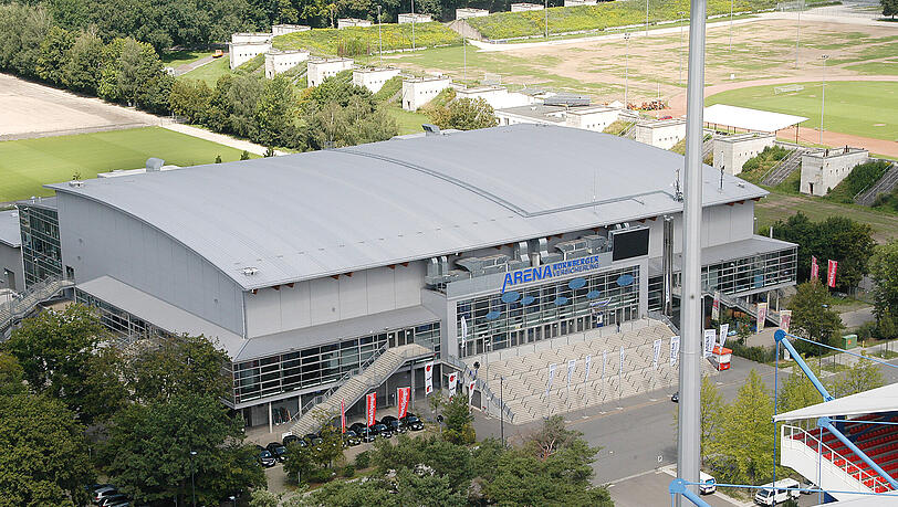 Wurde vor zehn Jahren eröffnet und fasst bis zu 11.000 Besucher: die Arena Nürnberger Versicherungen. Wurde vor zehn Jahren eröffnet und fasst bis zu 11.000 Besucher: die Arena Nürnberger Versicherungen.