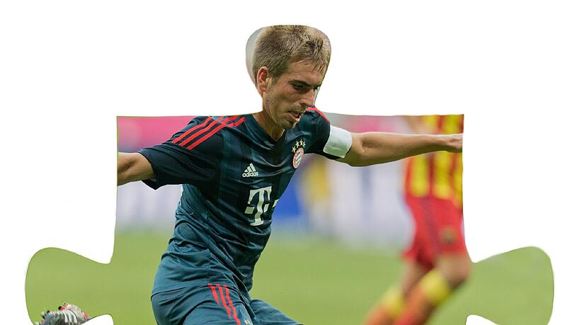 Philipp Lahm: Von Pep zum Offensivspieler gemacht (Kopfballungeheuer!) – bald wieder rechts hinten. Philipp Lahm: Von Pep zum Offensivspieler gemacht (Kopfballungeheuer!) – bald wieder rechts hinten.