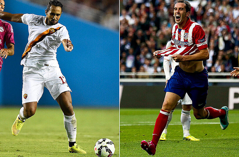 Mehdi Benatia (l.) und Diego Godin sind heiße Kandidaten beim FC Bayern