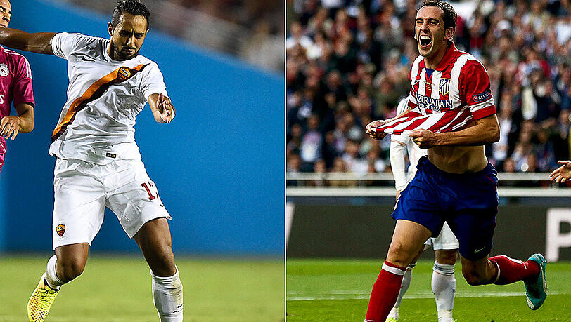 Mehdi Benatia (l.) und Diego Godin sind heiße Kandidaten beim FC Bayern Mehdi Benatia (l.) und Diego Godin sind heiße Kandidaten beim FC Bayern