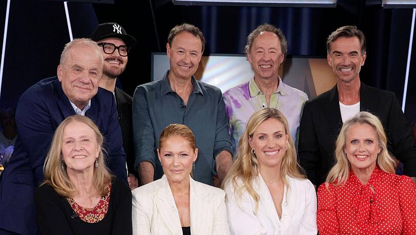 Illustre Runde: Barbara Sch&ouml;neberger und Hubertus Meyer-Burckhardt begr&uuml;&szlig;ten unter anderem Helene Fischer, Florian Silbereisen und Angelique Kerber in der "NDR Talk Show".