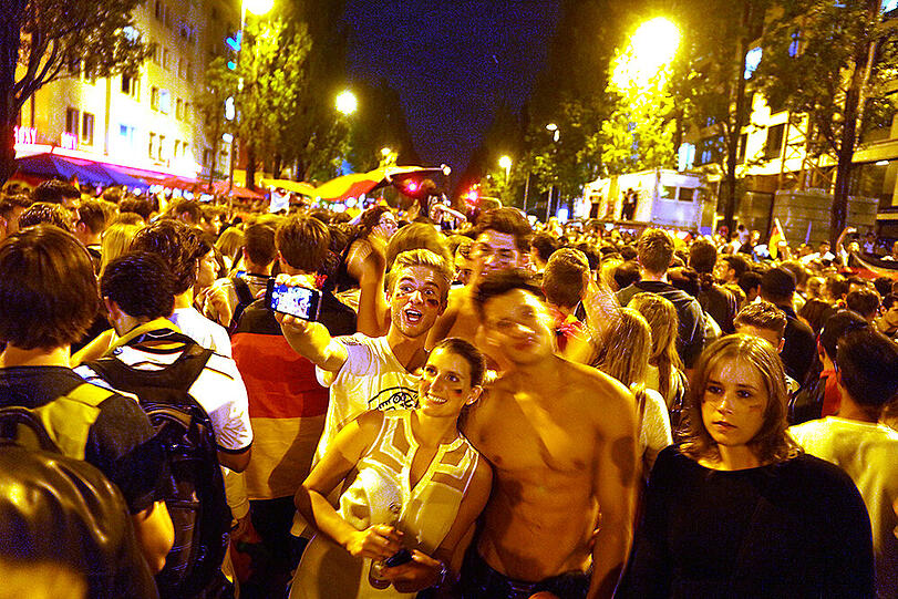 Was für eine Party! Nach dem WM-Sieg herrschte auf Münchens Straßen Ausnahmezustand. Die Bilder.