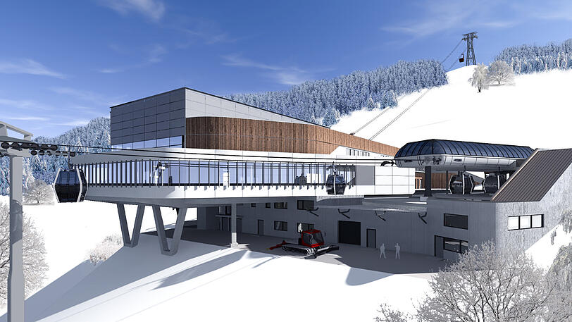 Zukunftsweisend in Kaprun: Die neue Maiskogelbahn fürs Familienskigebiet schafft später die Verbindung zum Gletscher.