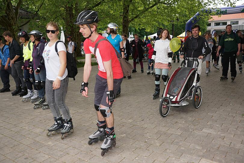 Sportlich: Der Saison-Auftakt der AOK-Blade-Night.