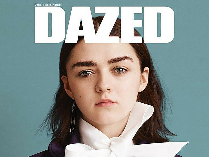 Maisie Williams ziert das aktuelle Cover des Magazins "Dazed"