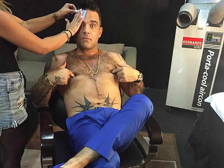 Robbie Williams ist aufgeregt vor seinem Auftritt bei der australischen Version von "X-Factor"