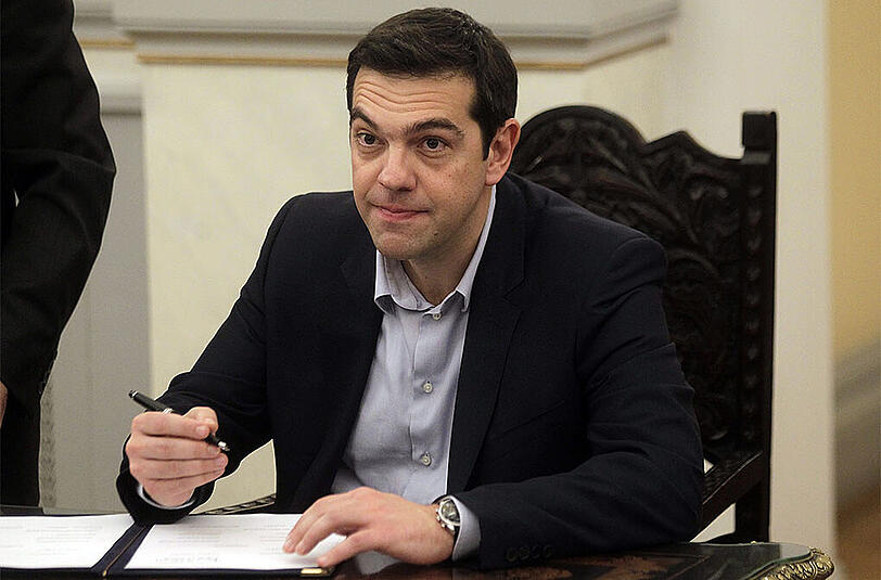 Der neue griechische Ministerpräsident Alexis Tsipras. Die griechische Regierung geht auf Abstand zu Drohungen der EU gegen Russland.